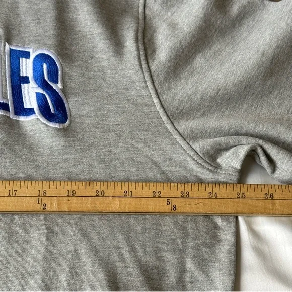 NEW Graphic Hoodie Gray with Blue Los Angeles Logo XXL Cotton Blend NWT - Picture 7 of 7